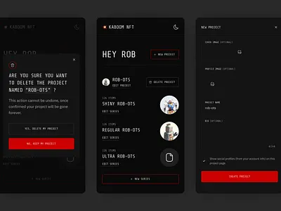 KNFT Projects Mobile nft