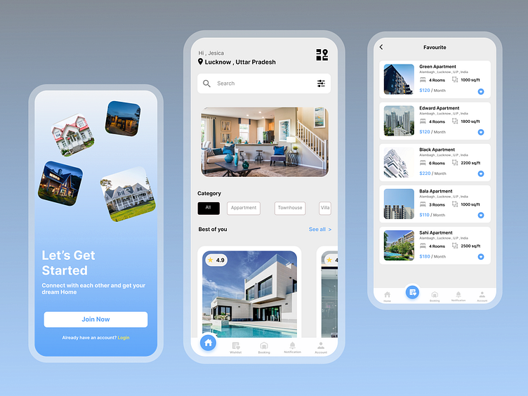 House Rent App by Vivekanand on Dribbble