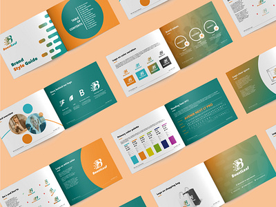 Boost Leaf Brand Style Guide. bookdesign brand brandbook branddesign brandguide branding brandingservices colorpalette colorversion designsystem document graphic design guidelines iconography identity logo manual natural styleguide visualidentity
