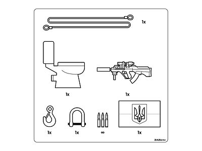 Manual of how to capture a russian tank bullet illustration instruction rifle toilet