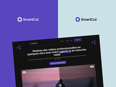 SmartCut - AI video software branding logo ui ui design webdesign webflow