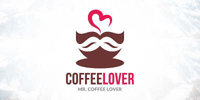 Mr. Coffee Lover Logo Design coffee lover