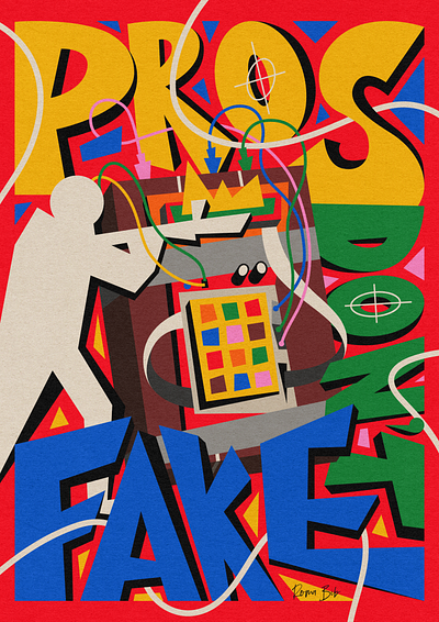 Pros Don't Fake art digital art graphic design illustration poster print vector