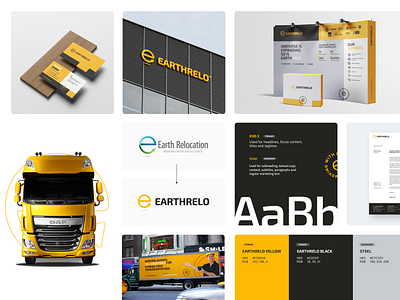 Earthrelo - Rebranding Project brand identity branding business graphic design logo logo design minimal rebrand rebranding visual identity