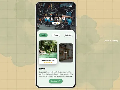 Hotel for booking user experiences application ui ux website