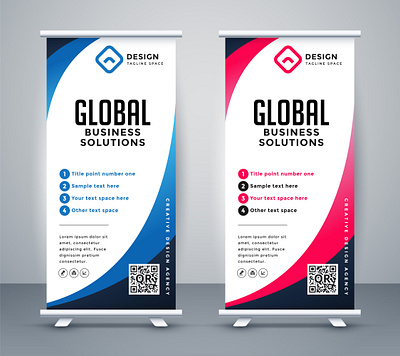 Standee Rollup flyer design fly graphic design illustration logo