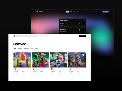 🚨 New Atomize updates abstract branding dashboard design system logo nft pattern swap typography ui web3