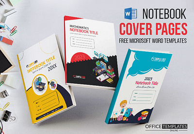 8+ FREE Notebook Cover Page Templates notebookjunkie
