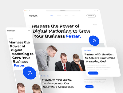 Nextgen - Digital Marketing Landing Page Responsive agency agency landing page agency website digital agency digital marketing homepage landing page marketing marketing landing page responsive responsive mobile web design website website design