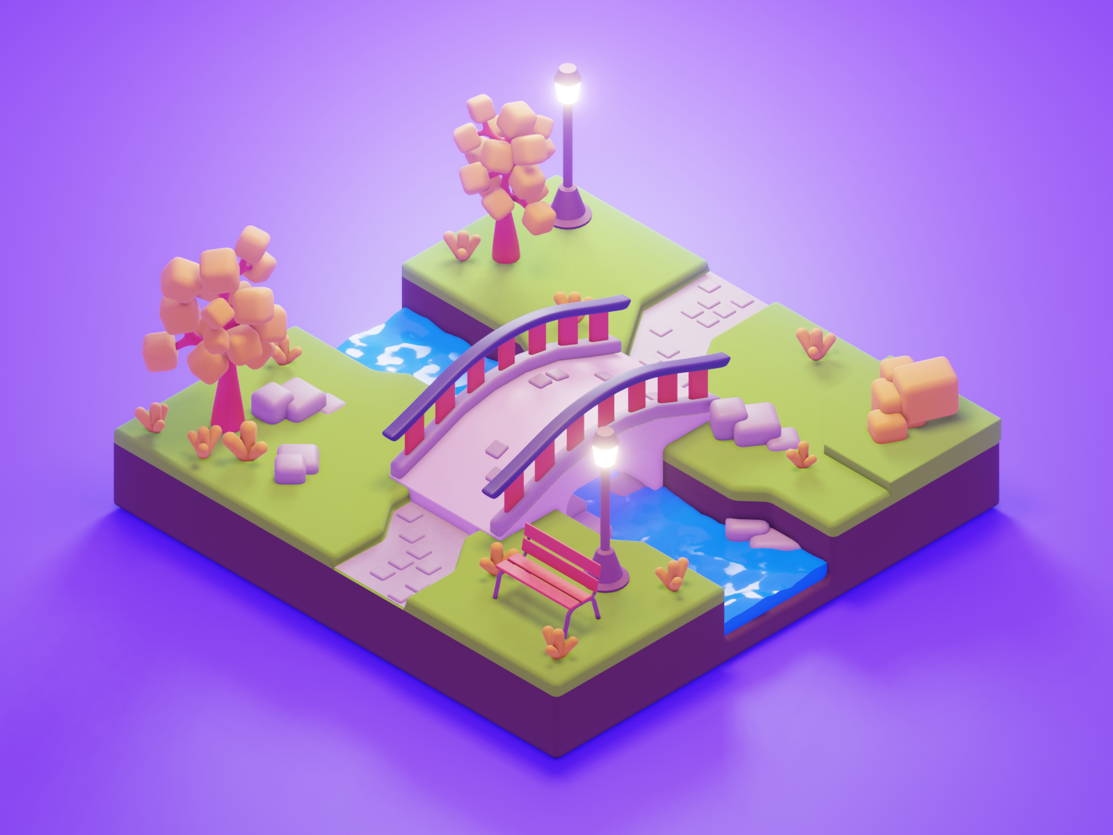 Simple Park by Genadi on Dribbble