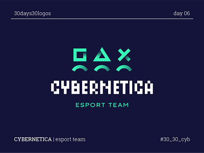 CYBERNETICA branding button cyber esport game gamepad human people team