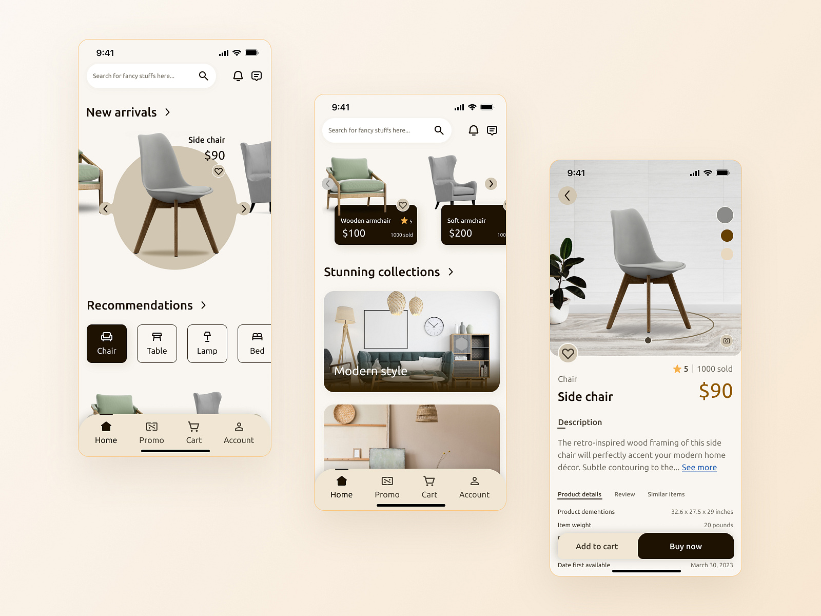 AR - Mobile App Design Concept by Capi Product on Dribbble