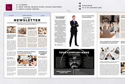 Newsletter Template/InDesign best design graphic design newsletter