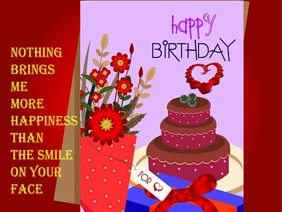 Card Design birthday card design graphic design illustration love vector
