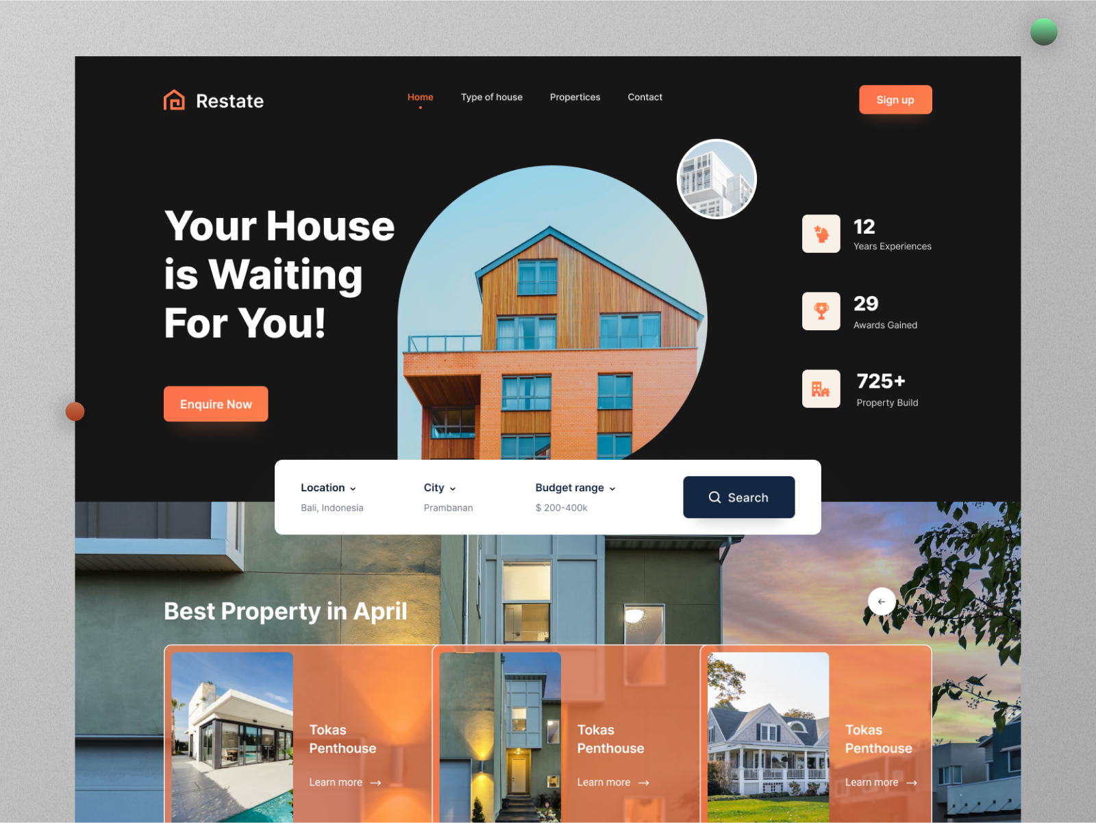 Example of Property, Realtor, Mortgage, Realty, Real Estate Website