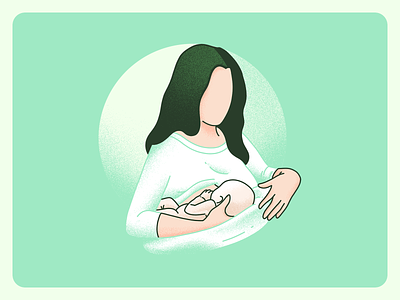 The Lactation Network - Brand Illustrations breastfeeding character handwritten healthy illustration lactation mother support