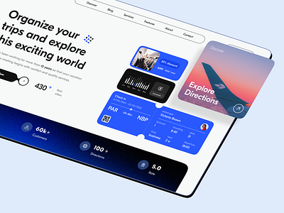 Worldly home page concept design explore flat hero home landing layo page platform studio tickets travel ui ux website