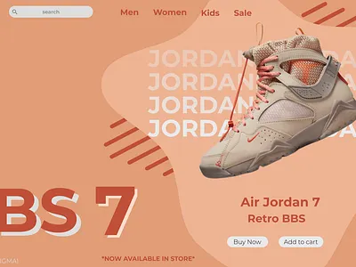 NIKE Jordan Website (UI/UX design) branding design graphic design logo shoe typography ui website