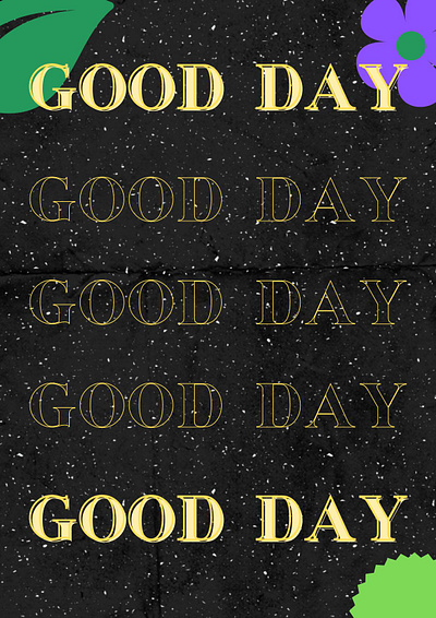 Good Day Futuristic Poster animation branding graphic design illustration logo