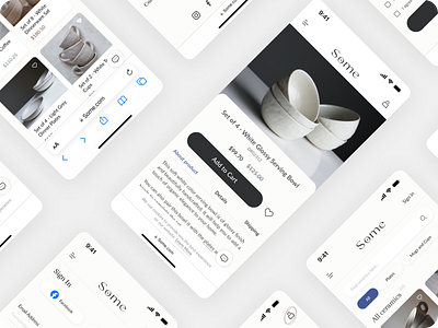 Ceramic Store | Mobile Interface app app design ceramic store design mobile adaptive mobile app mobile interface online store ui