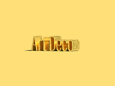 3D typography 3d design gold illustrao typography yellow