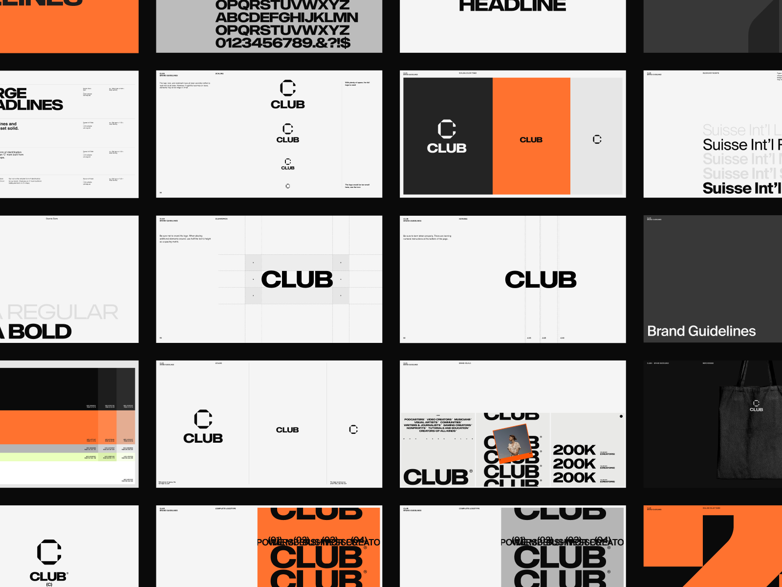 CLUB — Brand Guidelines by HOLOGRAPHIK® on Dribbble