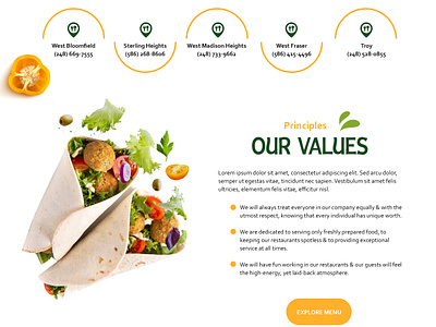 Website Design For Mexican Restaurant graphic design landing page design web design web development webmastersdesktop website design