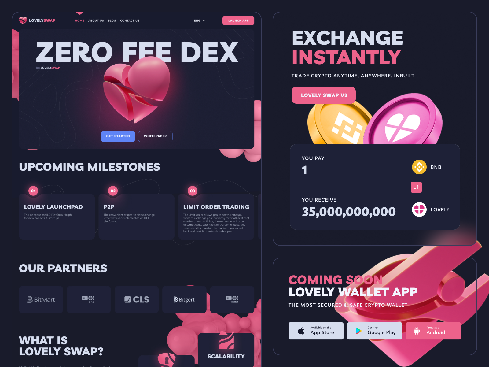 Lovely Inu Finance: Landing Page Design by Koncepted on Dribbble