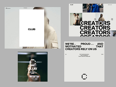 CLUB — Brand Identity animation brand identity branding design grid layout logo typography