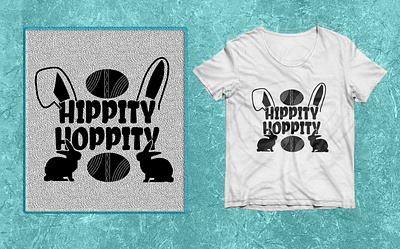 Hippity Hoppity Easter SVG T- shirt design. 2023 best 2022 black branding bunny design easter funny graphic design hippity hoppity illustration logo svg t shirt vector white