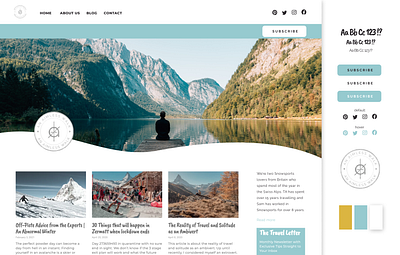 Travel Website Re-design & Re-brand branding design figma logo travel ui ux web