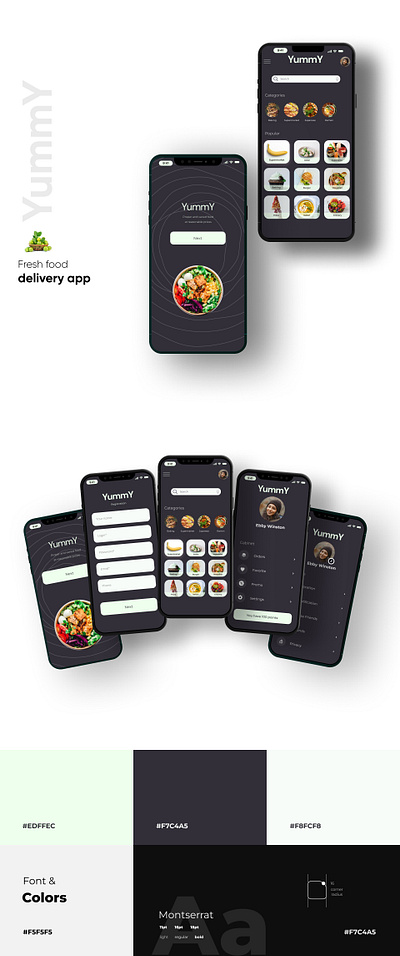 Delivery food app app delivery design food ui ux