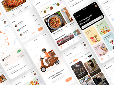 Fuel-Food Delivery App adobe xd case study delivery app food food ordering app fuel hungry illustrator mobile app mobile design research restaurants ui user experience user interface ux uxui uxui case study