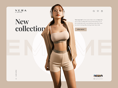 VERA BY CHIPU landing page design e commerce e commerce design ecommerce landing page fashion fashion design graphic design landingpage minimal minimal style typo design typography ui ui design web design