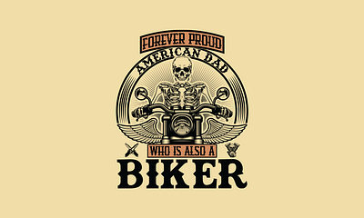 Vintage Biker T-Shirt design design graphic design typography vintage