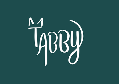 Tabby logo branding cat cat logo design handlettering illustration lettering lettering logo letteringart letteringlogo logo logo design logotype typeface typography
