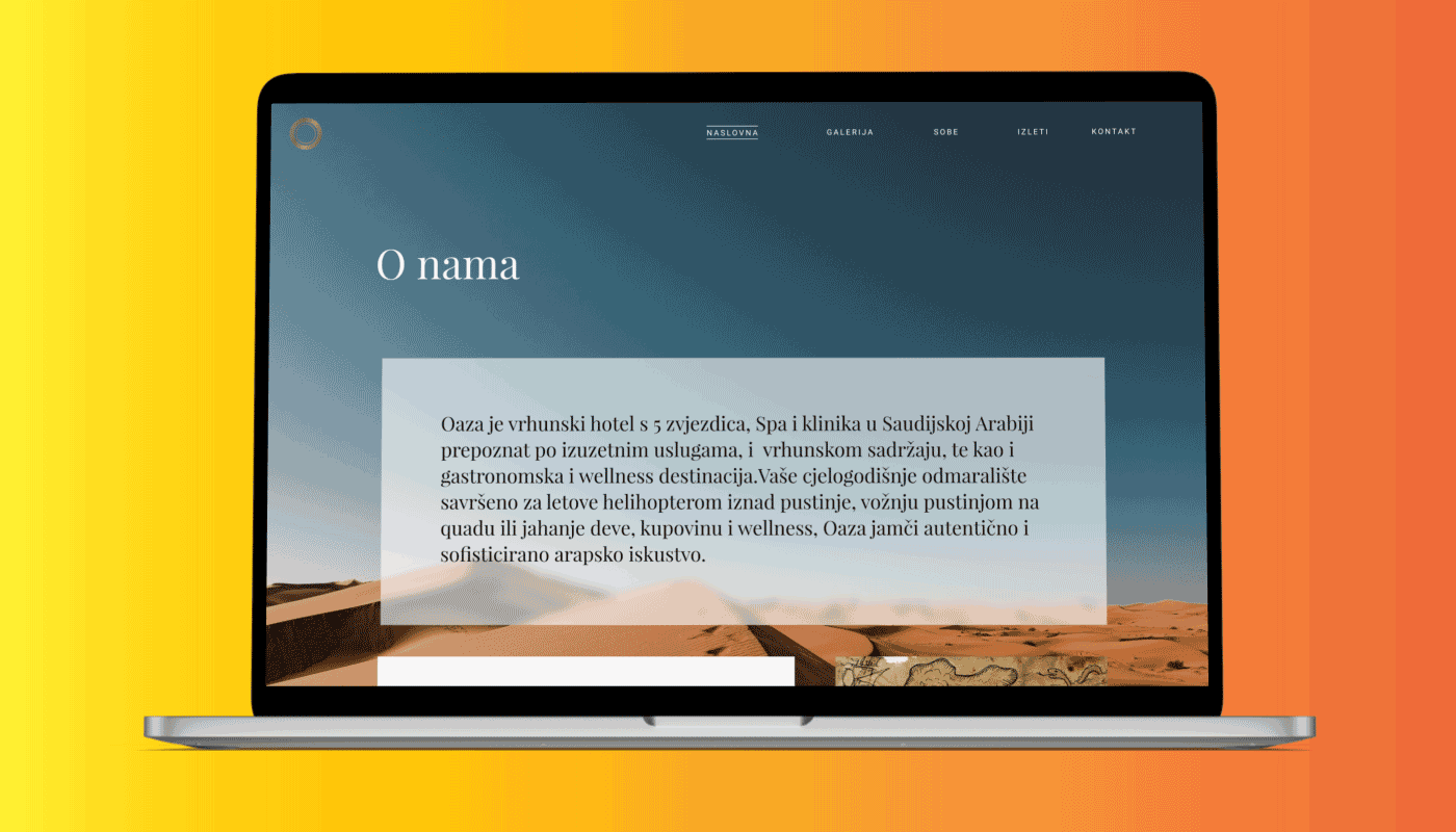 OAZA web design croatia design figma frontend graphic design mockup presentation responsive web design ui ux design ux designer uxui web design websitedevelopment