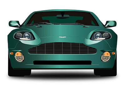 Green car design graphic design illustration vector арт графика рисунок