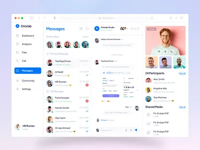 Team Management Dashboard chat dashboard community crm dashboard message message dashboard product design saas saas ui task task management ui web design