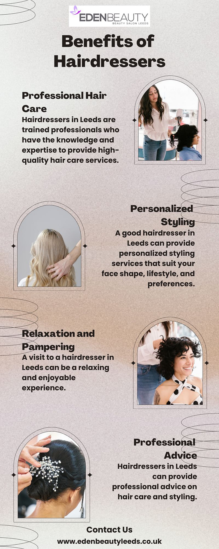 Benefits of Hairdressers in Leeds by Eden Beauty Leeds on Dribbble