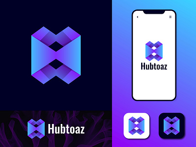 Hubtoaz logo | Modern H Letter Mark by Raihan Kabir on Dribbble