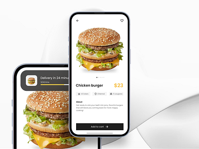 Daily ui:Food menu app daily ui design minimal ui ux website