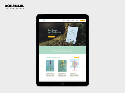 Síol Eco Paper Website design web web design