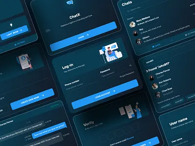 Chat App Design for BlackBerry app chat message messaging online ui ux