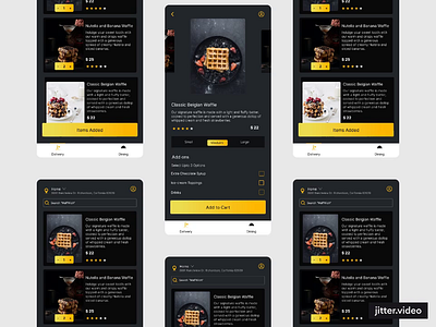 Waffles Menu dailyui design ui