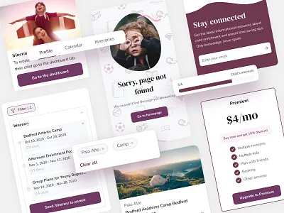 Style concept for PlanMyKids – Online Service Marketplace branding design ecom ecommerce solution online marketplace service marketplace style guide ui ux web