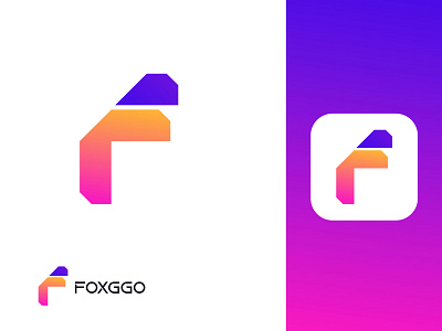 FOXGGO lOGO⃓⃓⃓⃓⃓⃓⃓||LETTER-F agency logo brand brand identity branding crypto logo icon letter f logo letter mark logo design logo mark logodesign logos logotype mark modern logo nft logo technology logo typography vector visual identity