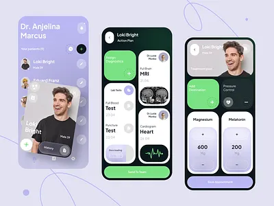 Healthcare service - Mobile app app app design healthcare healthcare app medical medical app medicine mobile app mobile app design mobile design mobile ui