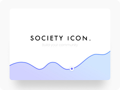 Society Icon design illustration logo typography