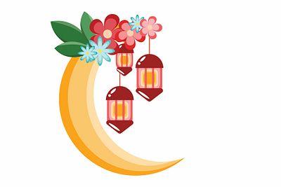 Ramadan Moon adobe illustrator colorful cute design graphic design illustration islam nice ramadan vector